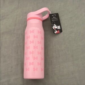 Disney Minnie Mouse Bow Pink Water Bottle 20oz